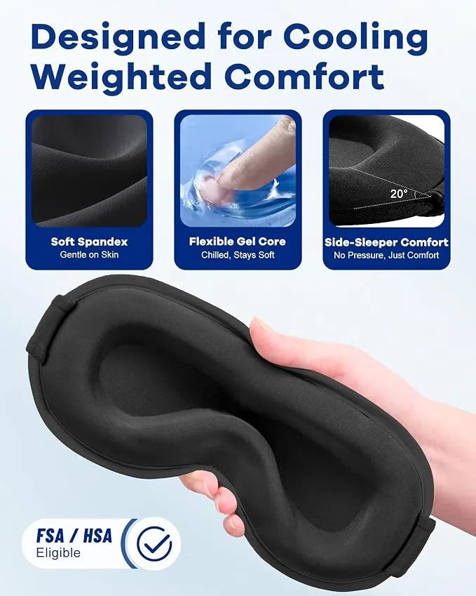 3-in-1 Cooling & Weighted Sleep Mask