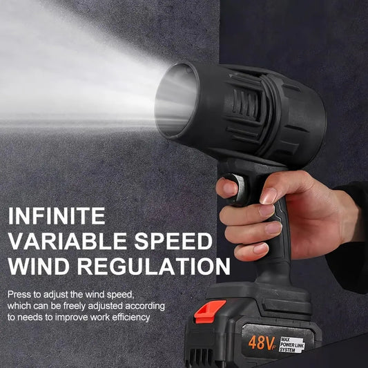 Cordless Jet Air Blower with Charger –يشمل بطاريتين قابلتين لإعادة الشحن