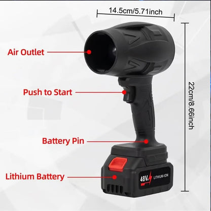 Cordless Jet Air Blower with Charger –يشمل بطاريتين قابلتين لإعادة الشحن